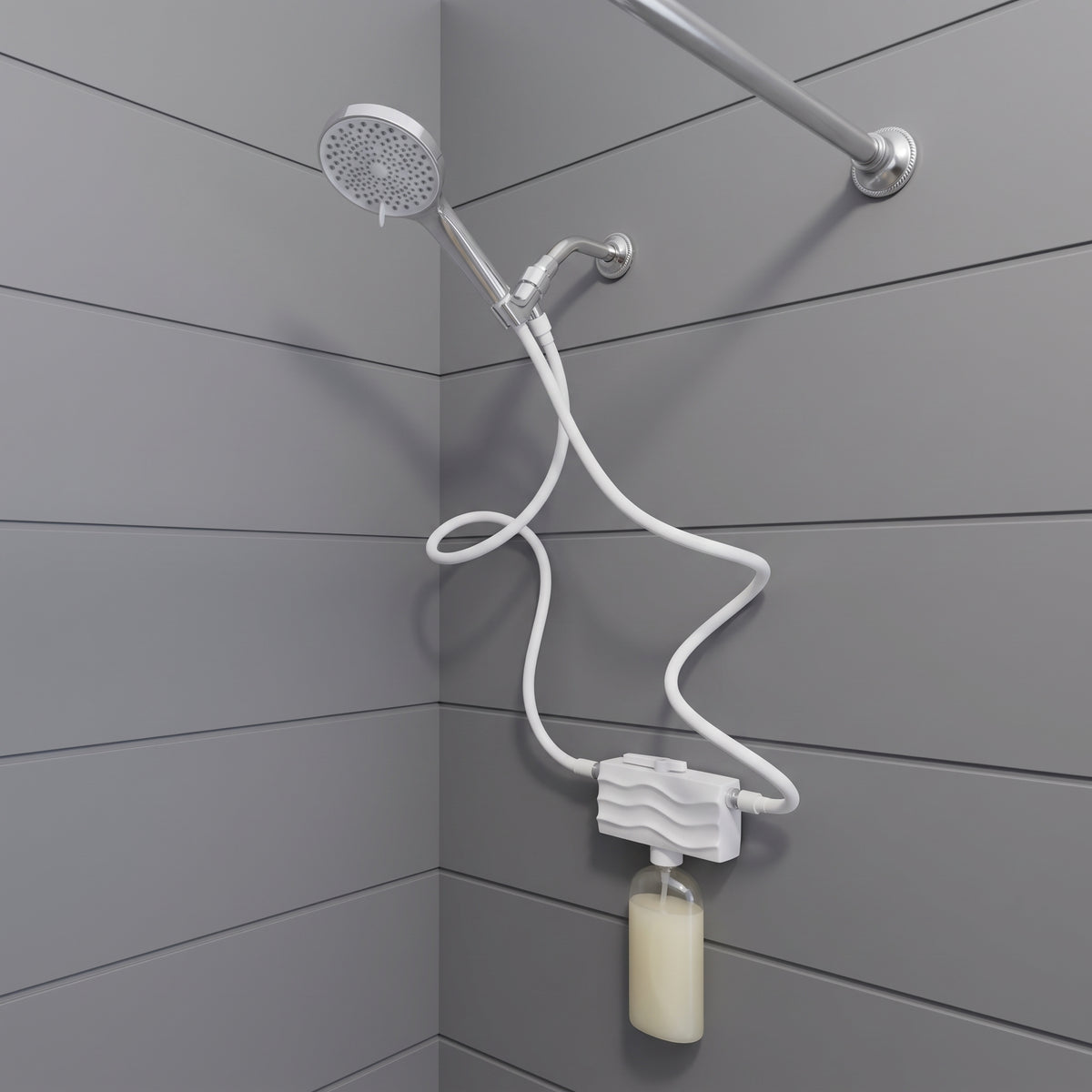 Sudsy Foaming Showerhead Attachment